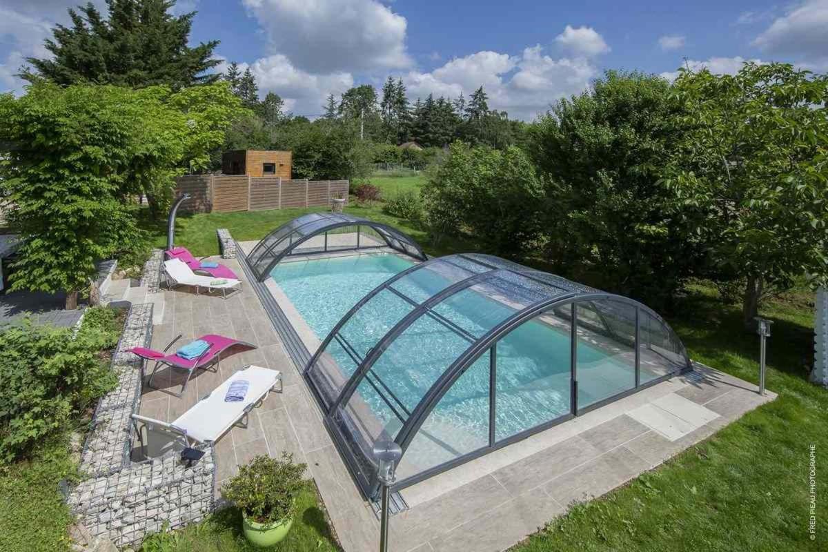 Au Coeur Du Bien Etre, Chambre D'Hotes Avec Piscine Chauffee Et Couverte, Spa, Sauna, Massages Monteaux ภายนอก รูปภาพ