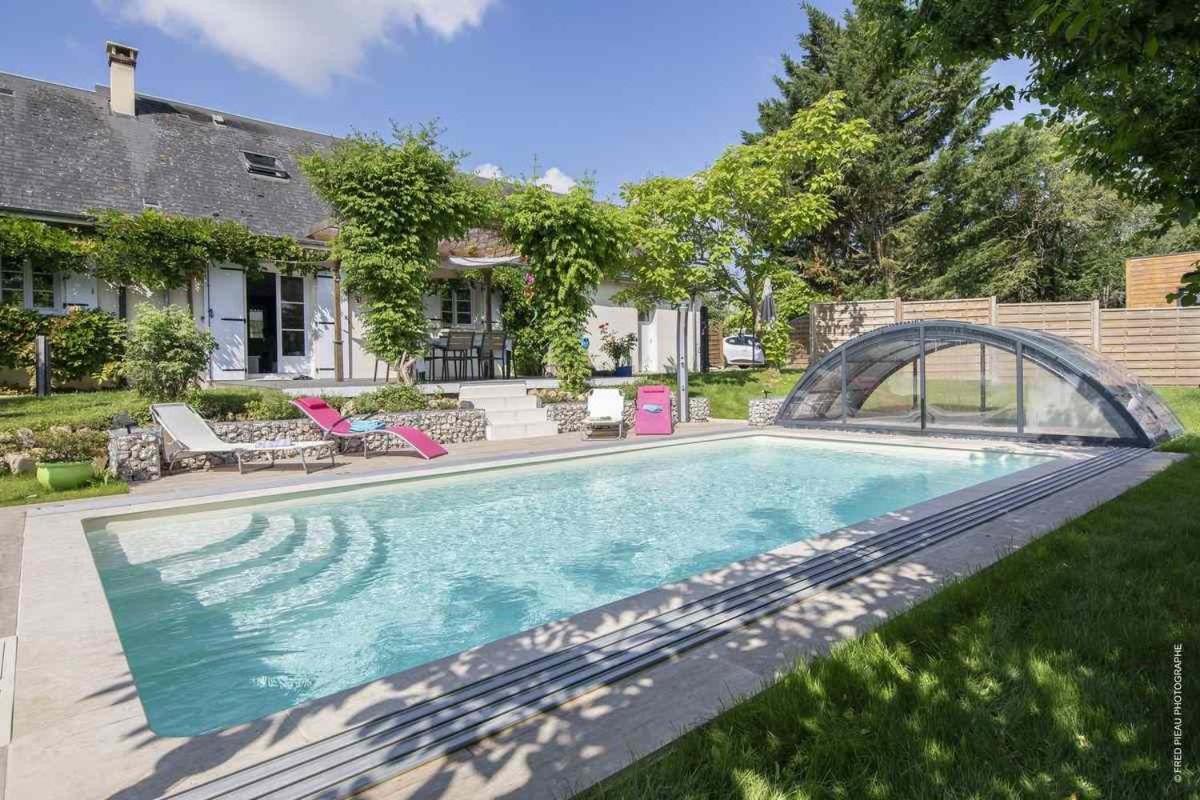 Au Coeur Du Bien Etre, Chambre D'Hotes Avec Piscine Chauffee Et Couverte, Spa, Sauna, Massages Monteaux ภายนอก รูปภาพ
